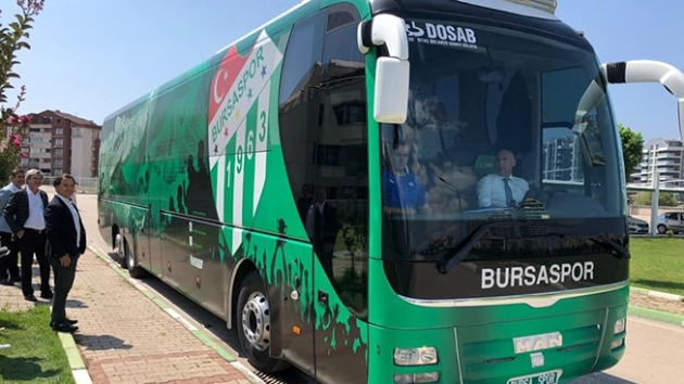 Bursaspor'un takm otobs geri alnd