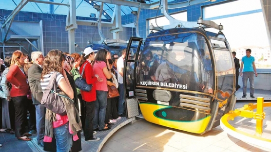 Keirenlilerin teleferik keyfi