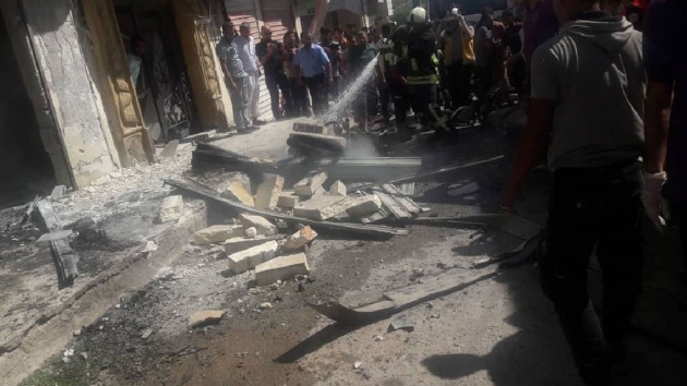 Azez'de bomba ykl motosikletle yaplan saldrda 11 kii yaraland