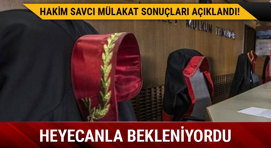 Hakim ve Savc�l�k m�lakat sonu�lar� sorgulama ekran�: Hakim Savc� m�lakat sonu�lar� a��kland�! 