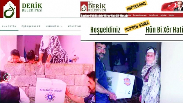 HDPli belediyeler Trk bayran kaldrdlar