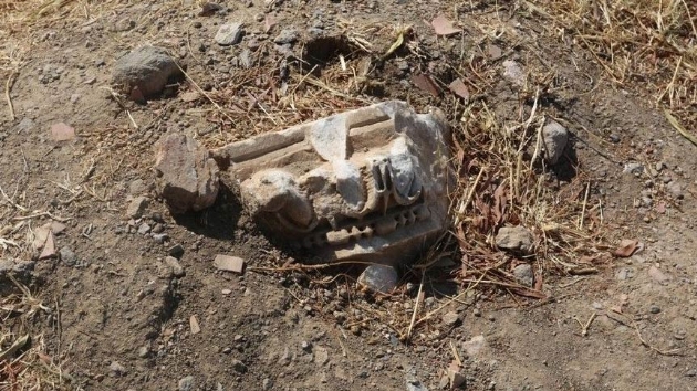 Mula'da hafriyat topranda MS 3. yzyla ait stun bal bulundu