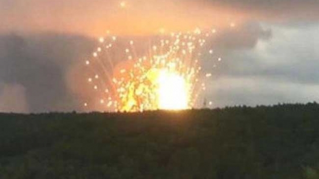 Rusya'daki askeri birlikte meydana gelen patlama 