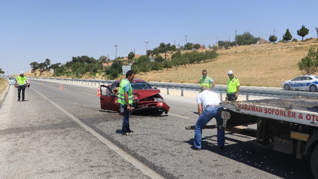 Karaman'da meydana gelen trafik kazasnda 10 kii yaraland