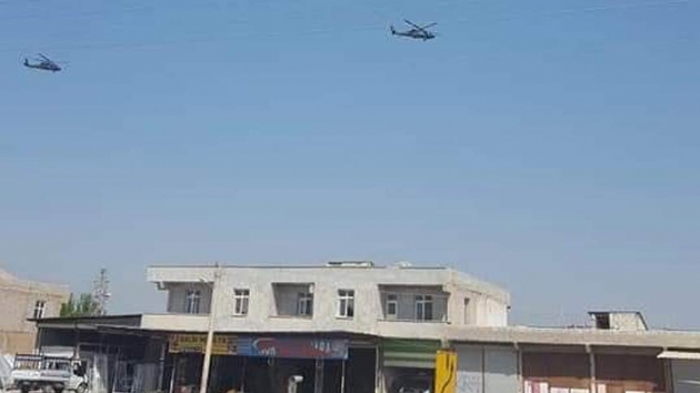 Trk helikopterleri ilk uuu Tal Abyad'da gerekletirdi