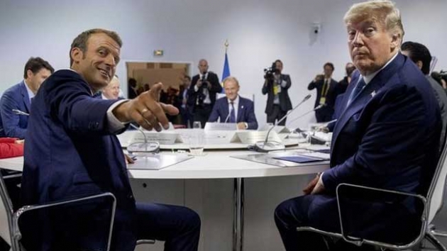 Fransa Cumhurbakan Emmanuel Macron'dan ran aklamas