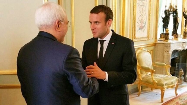 Fransa Cumhurbakan Macron, ran Dileri Bakan Zarif ile grt