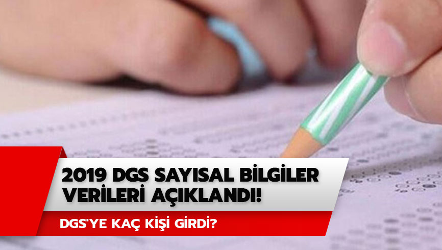 2019 DGS say�sal bilgileri