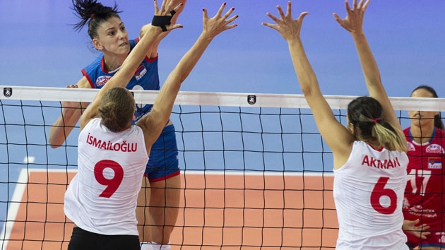 Trkiye, 31. Avrupa Kadnlar Voleybol ampiyonas finalinde Srbistan'a malup oldu