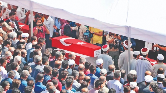 Cenaze treninde PKKya lanet yad