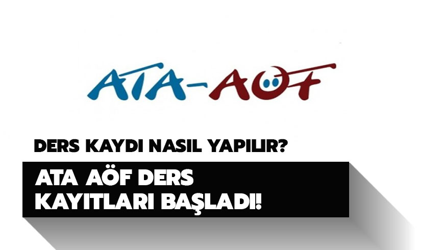 ATA AF ders kaytlar nasl yaplr? ATA AF ders kaytlar balad! 