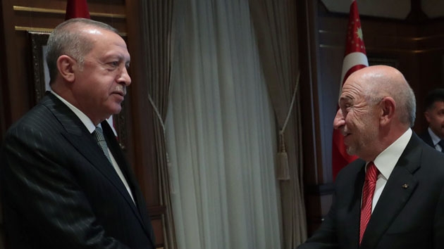 Cumhurbakan Erdoan Nihat zdemir ve ynetimini kabul etti