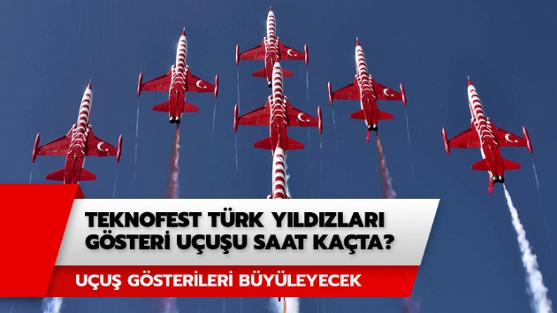 Teknofest'e nasl gidilir? Teknofest Trk Yldzlar gsteri uuu saat kata?