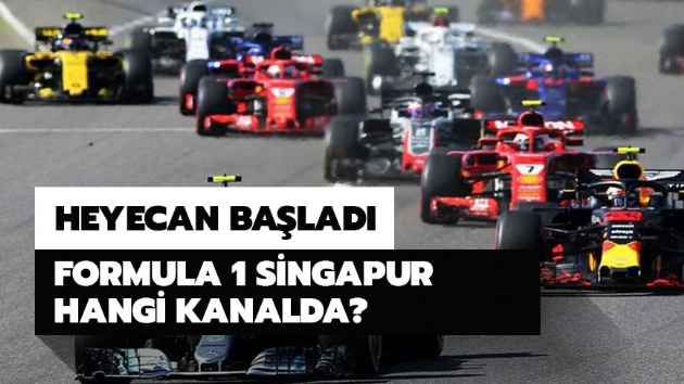 Formula 1 Singapur hangi kanalda? Singapur GP saat kata balayacak?