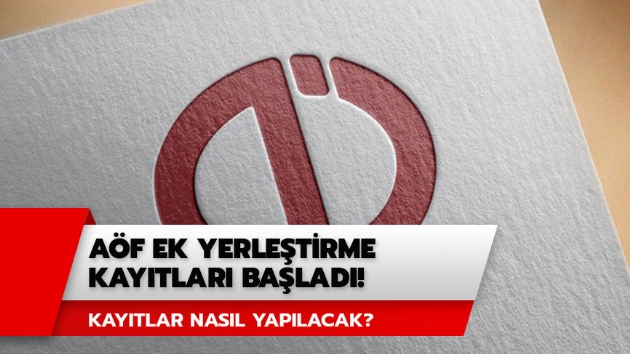 AF ek yerletirme kaytlar nasl yaplr? AF ek yerletirme kaytlar balad! 