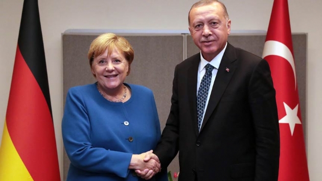Bakan Erdoan, Almanya Babakan Merkel'i kabul etti