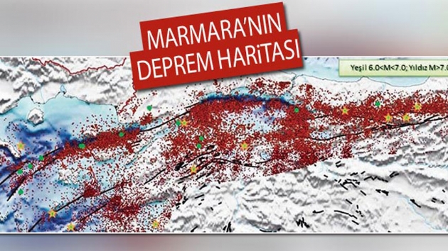 te Marmara'nn deprem haritas: 7nin zerinde byklkte deprem beklenmiyor