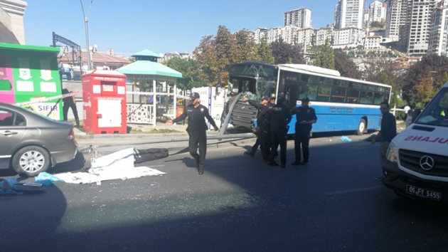 Ankara'da zel halk otobs duraa girdi: 3 kii hayatn kaybetti