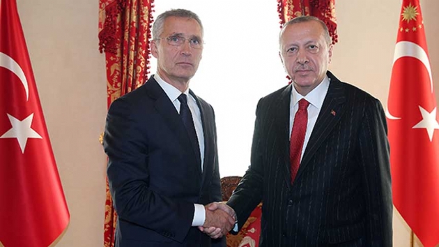 Bakan Erdoan, NATO Genel Sekreteri Stoltenberg'i kabul etti