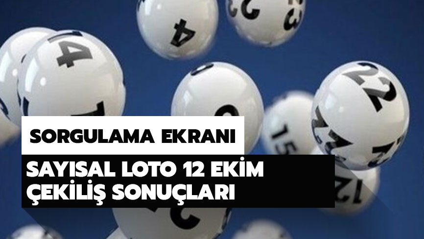 Say�sal Loto 12 Ekim �ekili� sonu�lar� a��kland�