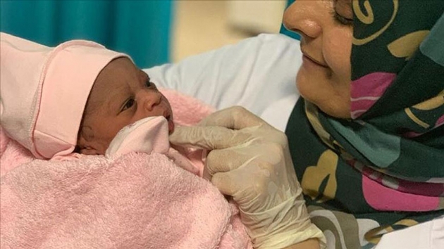 Nijer-Trkiye Dostluk Hastanesinde doan ilk bebee 'Emine' ad verildi