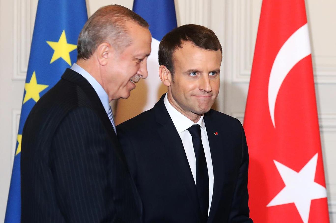 Ba�kan Erdo�an'dan Macron'un 'Ak�nc�' sorusuna efsane cevap