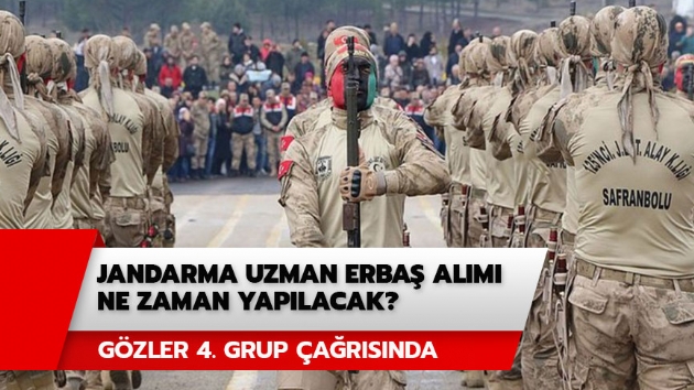 Jandarma uzman erba almlar iin bekleyi sryor