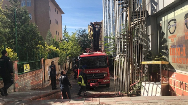 Siirt'te hastanede yangn