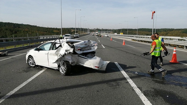 Kuzey Marmara Otoyolu'nda trafik kazas: 1'i ar 4 yaral