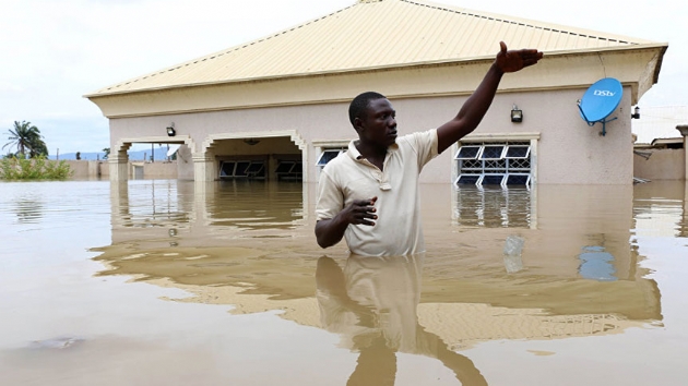 Nijerya'da sel 40 bin kiiyi yerinden etti