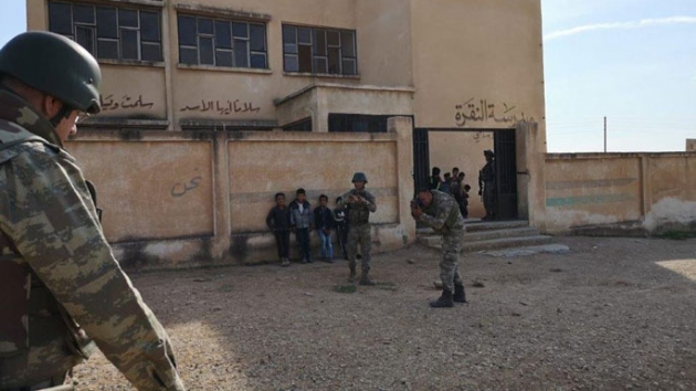 MSB: PKK/YPG'nin Rasulayn'da okulu mevzi yaparak kullanlamaz hale getirdii tespit edildi