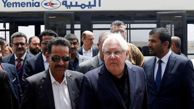 Yemen Cumhurbakan, BM Temsilcisi Griffiths ile mevcut bar olanaklarn grt