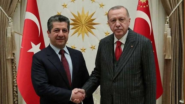 Bakan Erdoan IKBY Babakan Barzani'yi kabul etti