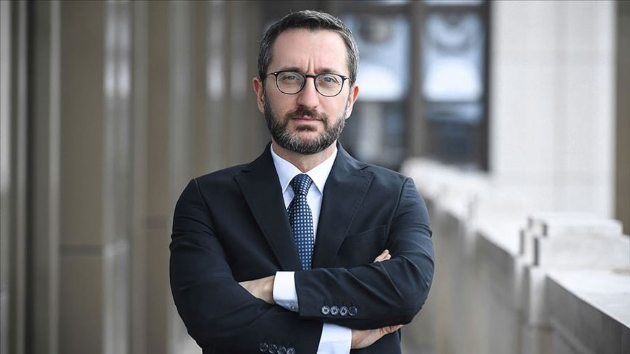 letiim Bakan Fahrettin Altun'dan Macron'a yant 