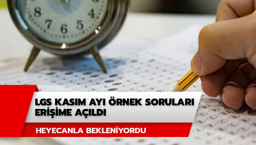 LGS Kas�m ay� �rnek sorular yay�nda! 