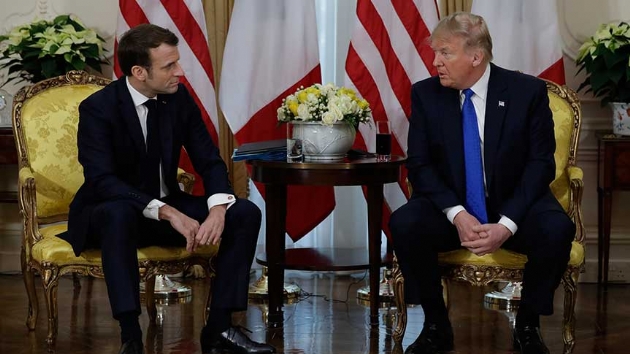 Trump 'baz sevimli DEA militanlar' dedi ve Macron'a gnderme yapt
