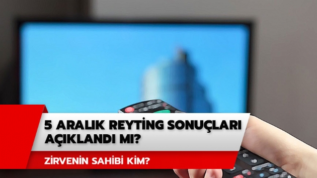 5 Aralk reyting sonular akland! Mucize Doktor, Bir Zamanlar ukurova reyting sralamas 