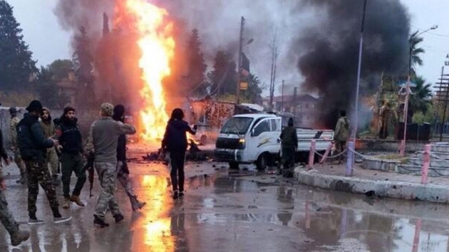 MSB: PKK/YPG'nin Rasulayn'daki bombal ara saldrsnda 2 sivilin hayatn kaybett