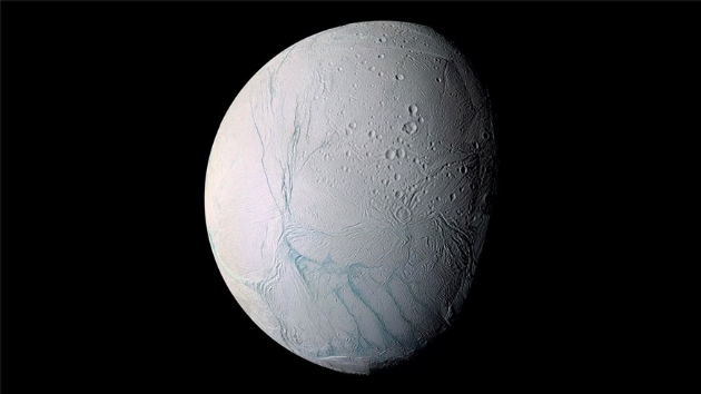 Satrn'n uydusu Enceladus'taki 'kaplan srt deseni'nin srr  zld  