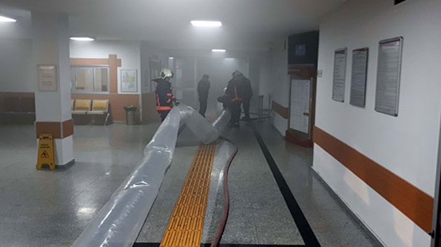  Ankara'da hastane arivinde yangn 