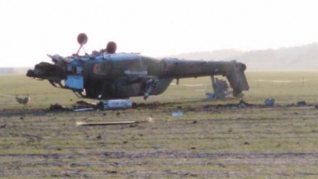 Rus askeri helikopteri takla atarak dt: 2 l
