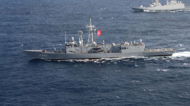 Trk donanmasnn srail aratrma gemisini Dou Akdeniz'den kard ileri srld