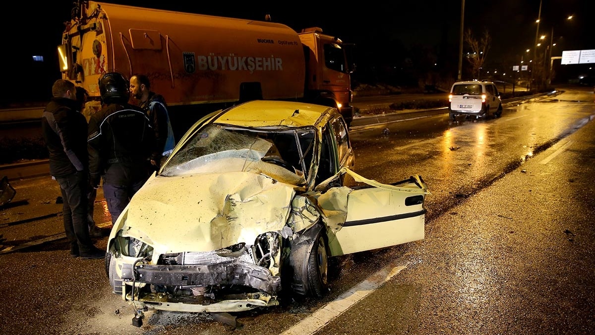 Ankara'da zincirleme trafik kazas