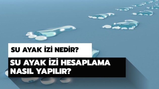 Su ayak izi nedir? Su ayak izi nasl hesaplanr?