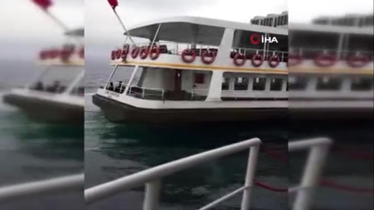 Bykada aklarnda vapur arzaland, yolcular denizde mahsur kald 