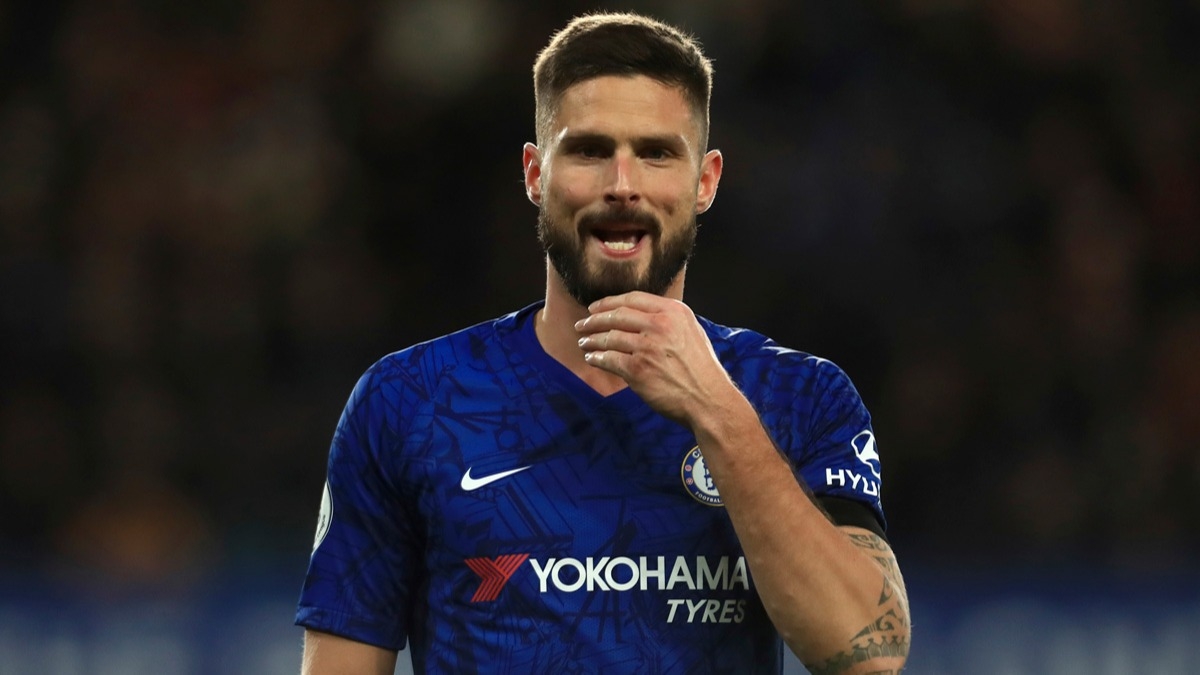Inter, Fransz forvet Olivier Giroud iin Chelsea ile gryor