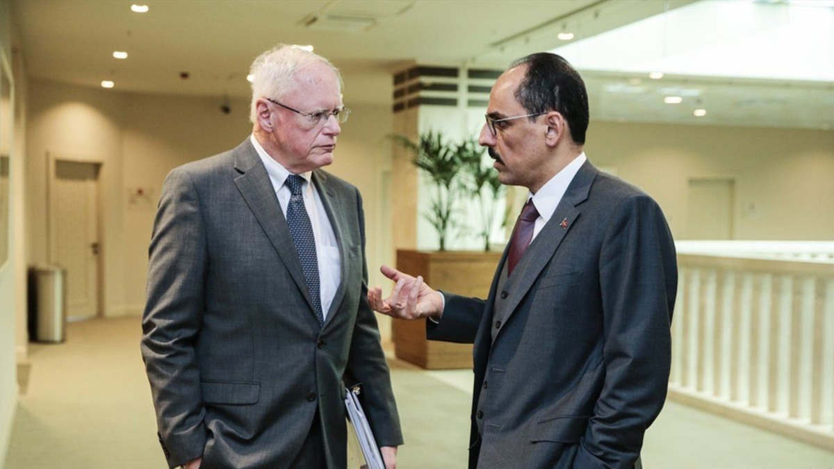 Cumhurbakan Szcs Kaln, ABDnin Suriye zel Temsilcisi Jeffrey ile grt