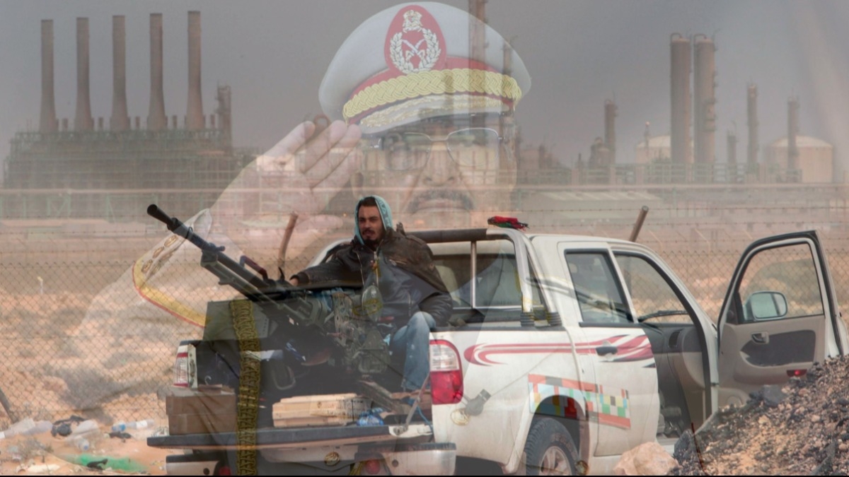 Libya'daki erare Petrol Sahas'nda petrol pompalama ilemi durdu