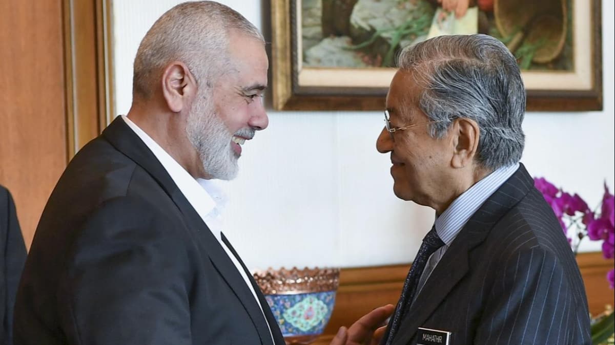 Malezya Babakan Mahathir, Hamas Lideri Heniyye ile grt