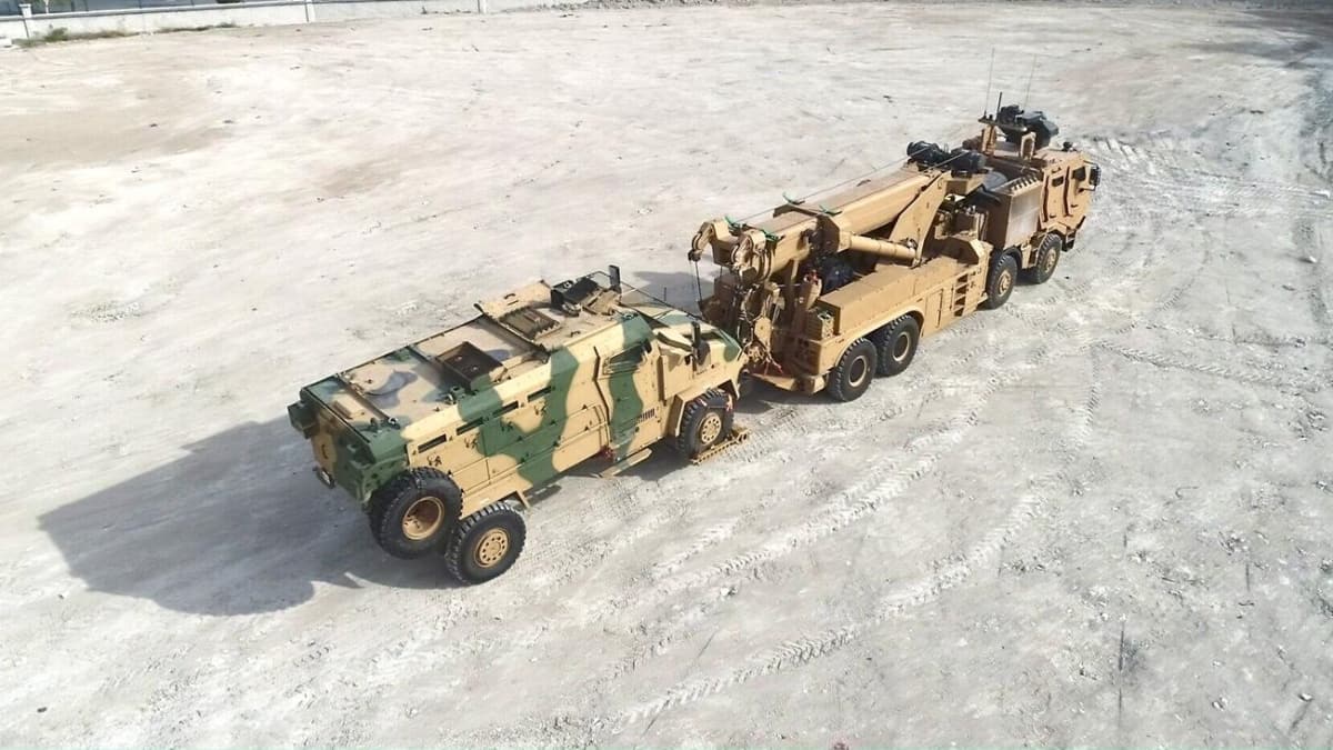 Askeri aralarn 46 tonluk kurtarcs M4K zorlu testleri baaryla geti